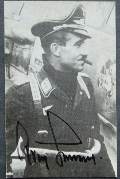 Generalleutenant Adolf Galland Luftwaffe signed photograph